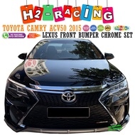 TOYOTA CAMRY ACV50 2015 LEXUS FRONT BUMPER CHROME SET