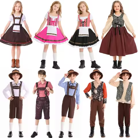Umorden German Bavarian Oktoberfest Beer Boy Girl Costume Cosplay for Boys Girls Child Toddler Teens