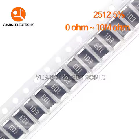 50pcs 2512 5% 1W Resistor 0R - 10M 10 22 47 51 100 220 470 ohm 1R 10R 47R 100R 220R 470R 1K 2.2K 4.7