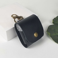 [Da thật] Bao da đựng phụ kiện Airpod 2 da bò thật AP101LD (Đen/Nâu/Đỏ) - 100% da thật BH 3 năm