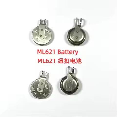 2pcs New set Rechargeable Coin Battery ML621 3V for all camera with Soldering feet or without pins