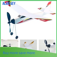 ALEKSEY แฟชั่นมือแบบจำลองเครื่องบินรูป3D ของขวัญเด็กๆสายรัดยางเครื่องบินของเล่นเครื่องร่อนไฟฟ้า1ชิ้นเครื่องบินโฟม