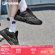 FILA FUSION斐乐潮牌跑步鞋女鞋2022秋新轻便缓震潮流运动鞋FLASH 黑-BK（补货） 36.5