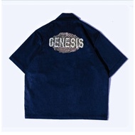 GENESIS Work Shirt Boxy Corduroy Men's Short Shirt