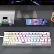 METM x Raiku GK68 68Keys RGB Wired Mechanical Gaming Keyboard Compact Layout Type-C Detachable Cable
