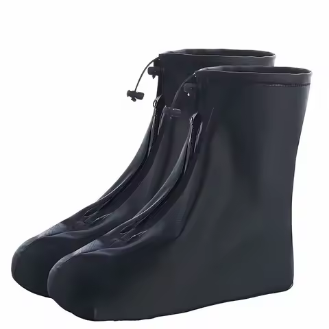Shoes Cover Rain Waterproof Quality Thick Shoes Protectors Rain Boots PVC Non-Slip Rainy Shoe Cover 