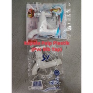 Pvc Bib Tap 1/2" Kepala Paip Plastik Water Tap Pvc stopcock pvc