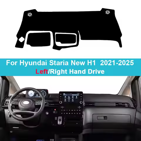 For Hyundai Staria New H1 2021-2023 2024 2025 Car Dashboard Cover Dash Mat Ultraviolet-proof Carpet 