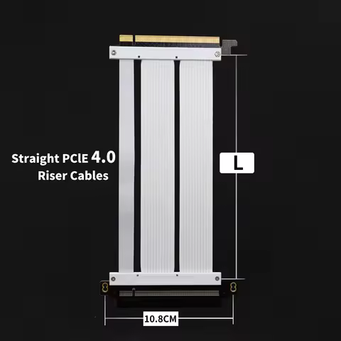 GIGA PCIE 4.0 X16 GPU Graphics Card Extension Cable PCI-E 4.0 32GB\S Silver-plated Cable for 3090 Gr