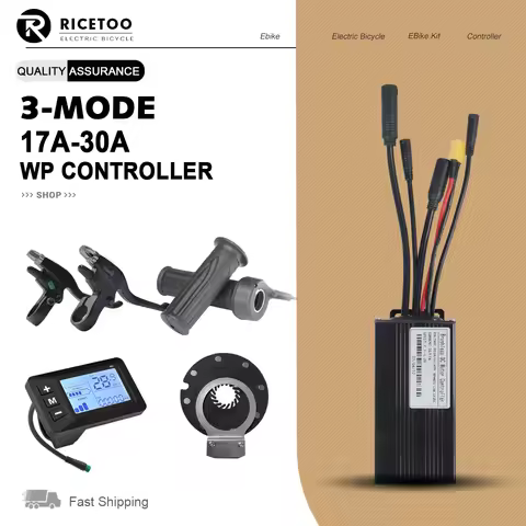 17A26A30A Ebike Brushless Motor Controller 350W/750W/1000W sinewave controller G51 LCD Display UART2