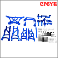 CFGYU อัพเกรดโลหะอะลูมิเนียมผสมแขนแชสซีที่นั่ง C ชุดอะไหล่แกนเพลาด้านหลังสำหรับ1/10 Traxxas 2WD Slas