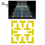 MagiDeal Pickleball Court Marker Kit Tennis Court Silicone Portable Accessory Lines