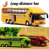XUECHUANGYING Easy to Operate Birthday Gift FLashing With Music Educational Toys Toy Vehicles Door Open Bus Toy Long-distance Bus Double Decker Bus Bus Model Car Toy