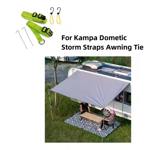 Caravan Motorhome Air Canopy Tent Green Awning Straps For Kampa Dometic Storm Straps Awning Tie Down