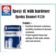 1L SET SEAMASTER EPOLUX 9320 EPOXY FLOOR PAINT / CAT LANTAI EPOXY (Set with hardened) 4:1