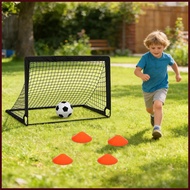 Kids Soccer Net 3.9 x 2.9 Ft Portable Sports Equipment 2 Pieces Soccer Goals for Backyard with Ball 