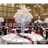 Ostrich Feather60-65cm Ostrich Feather Wedding Table Decoration Road Guide Thick Rod Wide Feather La