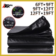 ♙ ≅ ❊ tolda trapal rain cover makapal size 6ft x9ft/12ftx19ft black tarpaulin trapal waterproof lon