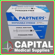 Disposable Syringe with Needles, (1cc / 1ml), (3cc / 3ml), (5cc / 5ml) (PARTNERS)