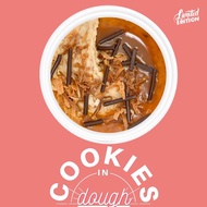 Edible Chocolate Caramel Coconut Cookie Dough | CookiesInDough