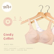 Miko Bra C424 - 95%Cotton 5%Spandex/ Support/ Lightly Padded/ Sports Bra/ Junior Bra/ Young Adult