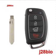 YIQIXIN คีย์พลิกจากระยะไกล Fob 4ปุ่มสำหรับ Hyundai Elantra Accent IX35 IX45 I30 Solaris Tucson I20 S