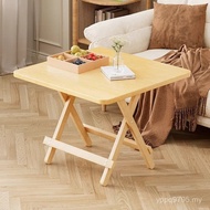Foldable Table Portable Household Small Apartment Solid Wood Square Rental Room Living Room Simple T