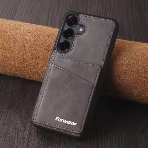 leather Classic Phone Case For Samsung Galaxy A34 A54 A15 A35 A55 A16 A36 A56 A17 cover Luxury Walle