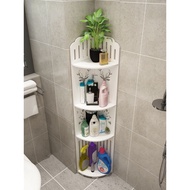 ST/💚Bathroom Corner Rack Bathroom Tripod Cosmetics Storage Rack Toilet Rack Multi-Layer Laundry Detergent Rack EZHM