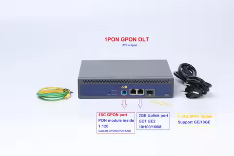 Mini GPON OLT 1port 1:128FTTH Telnet CLI WEB Manage Function Single Port GPON OLT 1PORT GPON OLT Com