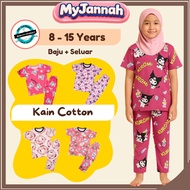 (8-15Y) Baju Tidur Budak Besar Perempuan SDM Big Kids Pyjamas Girl Clothing Sleepwear Sedondon