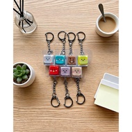 BTS BTS | BT21 Luminous Keyboard Cap LED Clicker 3D| Keychain-Ganci-Bagcharm CUTE