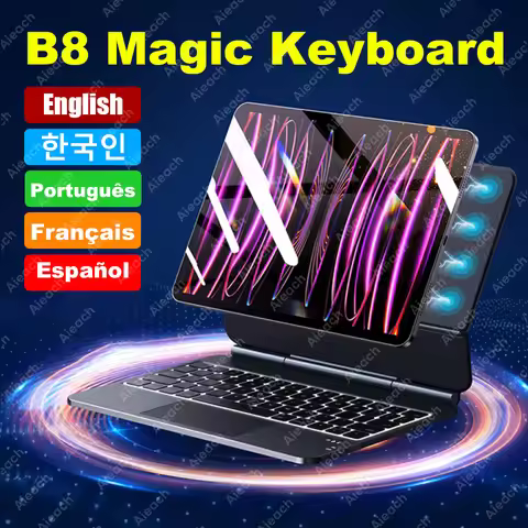 Magic Keyboard Case for iPad Air 13 &11 M2 M3 Air 4 5/ Pro 13 & 11 M4 & 12.9/ iPad 11th A16 10th, Wi