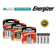 ENERGIZER MAX AA 1.5V ALKALINE DOUBLE A BATTERY BATTERIES 2 PCS (E91BP2) / 4PCS (E91BP4) / 8PCS (E91