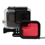 Gopro Hero 7 6 5 Black 45M Waterproof Protection Housing Case Diving  Protective Red Filter For Go p
