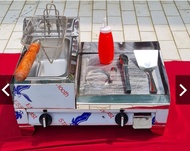 12X12 2in1 Burger Griddle / Griller with Deep Fryer