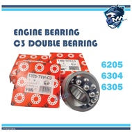 🚗۞✣BEARING 6205 6305 6304 Fag Germany C3 Double Conk Bearing Crankshaft Bearing 100% Original YAMAHA Y15ZR LC135 EX5 DR