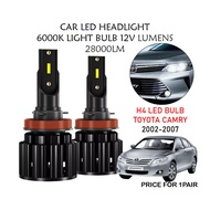[2PCS] Toyota Camry 2002-2007 B8 LED Car Headlight H4 6000K Highlight Spotlight Car LED Front Light 