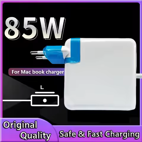 85W Magsaf 1 L Magnetic Charging Power Adapter for MacBook Air/Pro Series：A1286，A1297，A1343，A1175，A1