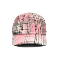 Buron - Linx Plaid Pink CapPOLO | Unisex Flannel Hat Polo Cap