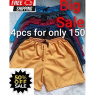4pcs for only 150 Taslan shorts breathable unisex sports fashion quick_drying taslan short