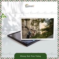 DK Decor Wall Photo Frame with Super Sharp Photo Print - Wedding Picture Frame, Family Picture Frame