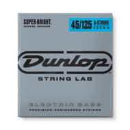 สายกีต้าร์ JIM DUNLOP SUPER BRIGHT NICKEL WOUND BASS STRINGS 45-125 | 5-STRING