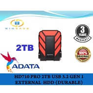 ADATA 2TB HD710 PRO DURABLE EXTERNAL HDD (RED)