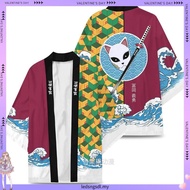 Anime Demon Slayer Agatsuma Zenitsu Kamado Tanjirou Kisatsutai Cosplay Costume Coat Uniform Cloak To
