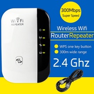 Hi-speed ตัวดูดเพิ่มความแรงสัญญาณไวเลส ตัวกระจายอินเตอร์เน็ต ตัวรับสัญญาณ WiFi Wireless Wifi Repeater ตัวกระจายอินเตอร์เน็ต 2.4GHz 300M (สีขาว)