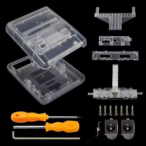 DIY for SFC Replacement Case Transparent Box For Super Famicom Console Super NES Game Console