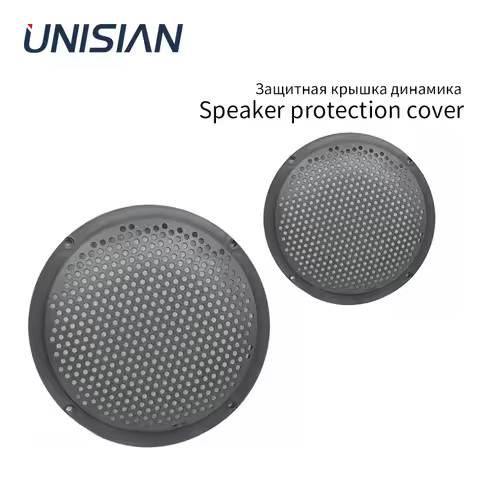 UNISIAN 5/6.5 Inch Speaker Protection Cover ABS Audio Speakers Protective Mesh Net Grilles Cover