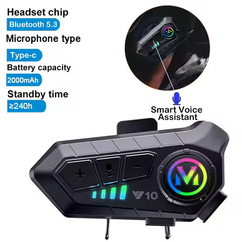 Bluetooth 5.3 Headset Wireless Helmet 2000Mah Ultra Long Standby Hands-Free Waterproof Mp3 Player Sp