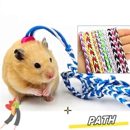 PATH Pet Cage Leash, Nylon Adjustable Pet Hamster Leash, Comfortable 1.4m Walking Leash Rat Mouse Ha